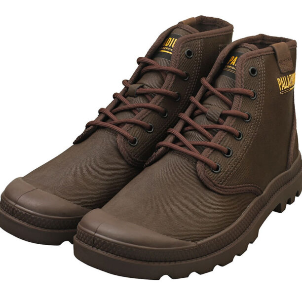 Palladium Pampa Hi Coated Dark Cocoa preţ