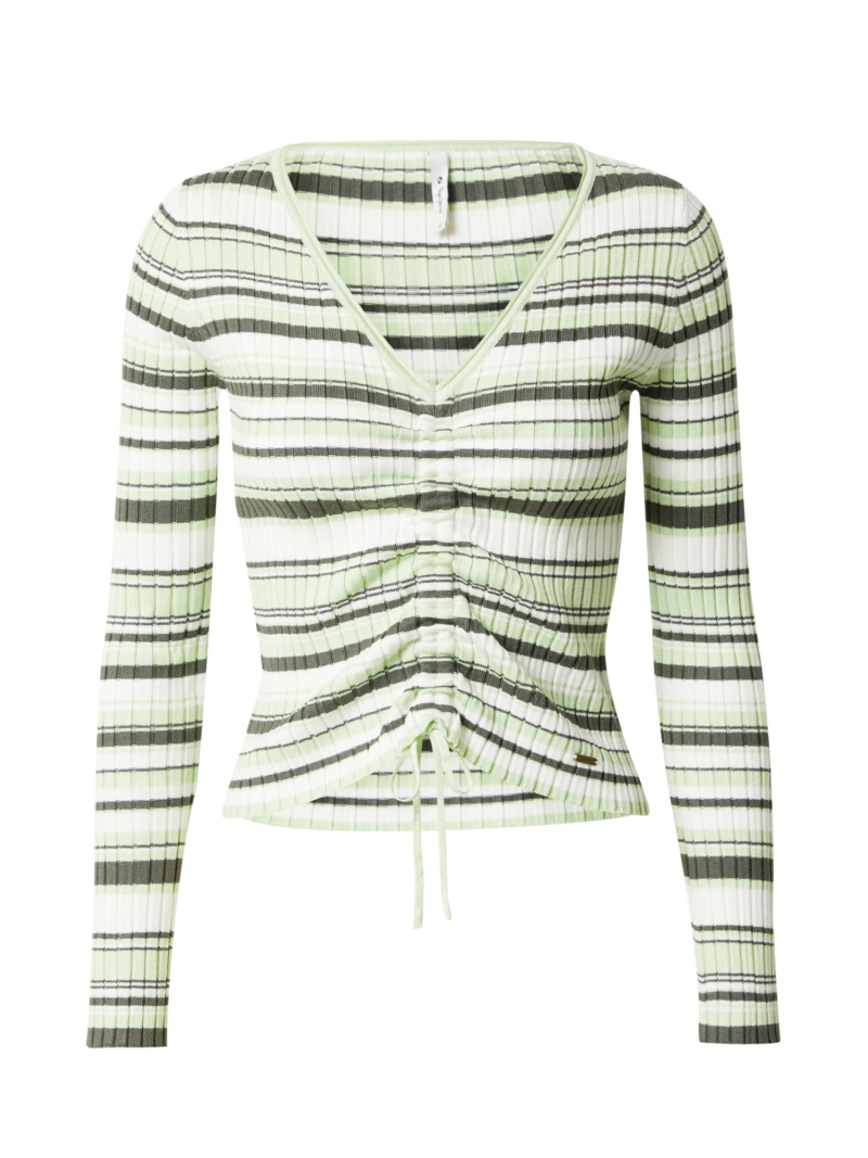 Pepe Jeans Pulover 'Dina'  verde pin / verde pastel / alb