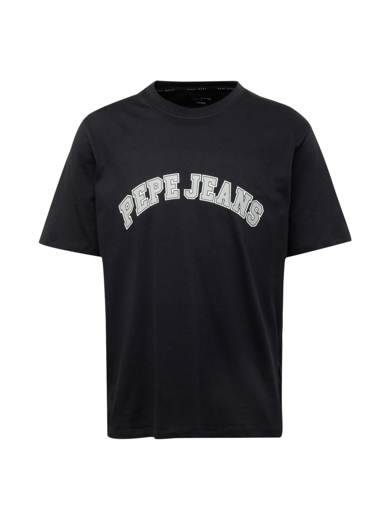 Pepe Jeans Tricou 'CLEMENT'  gri / negru / alb