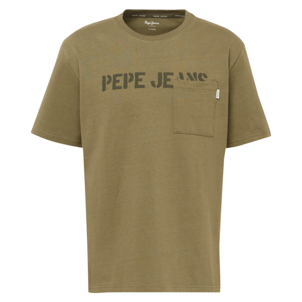 Pepe Jeans Tricou 'COSBY'  kaki / alb