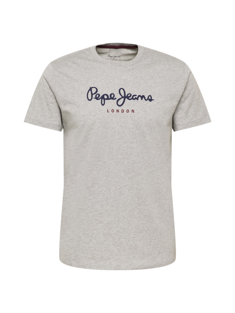 Pepe Jeans Tricou 'EGGO'  albastru închis / gri amestecat / roșu