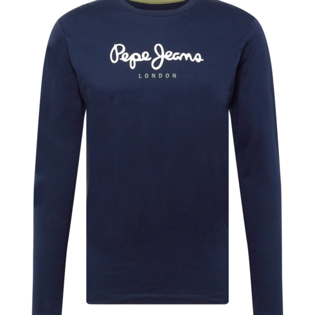 Pepe Jeans Tricou 'Eggo'  bleumarin / verde pastel / alb