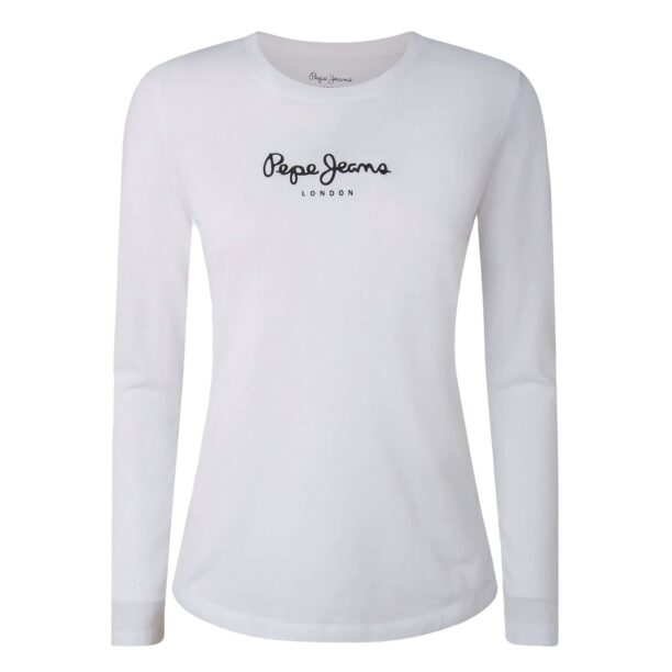 Pepe Jeans Tricou 'New Verginia'  negru / alb murdar