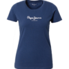 Pepe Jeans Tricou 'New Virginia'  bleumarin / alb