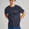 Pepe Jeans Tricou 'Single Cliford'  albastru marin / alb