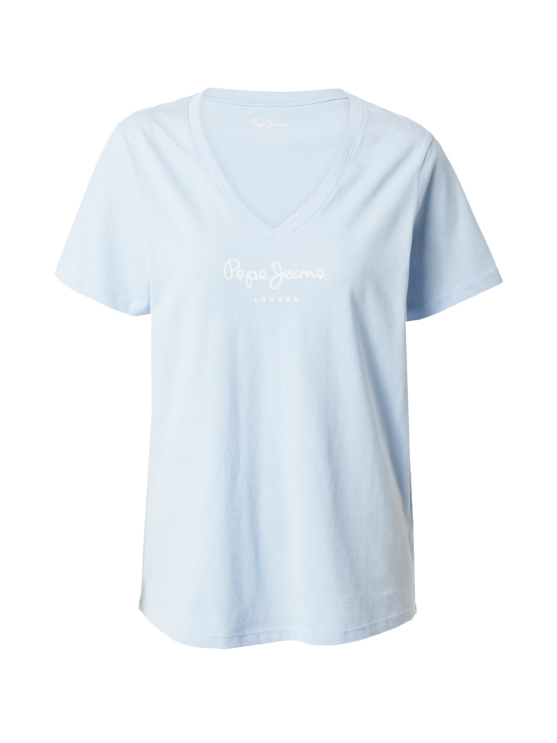 Pepe Jeans Tricou 'WENDY'  albastru deschis / alb