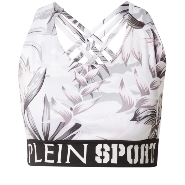 Plein Sport Sutien  gri / gri deschis / negru / alb