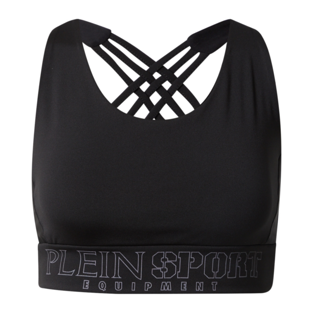 Plein Sport Top  gri / negru