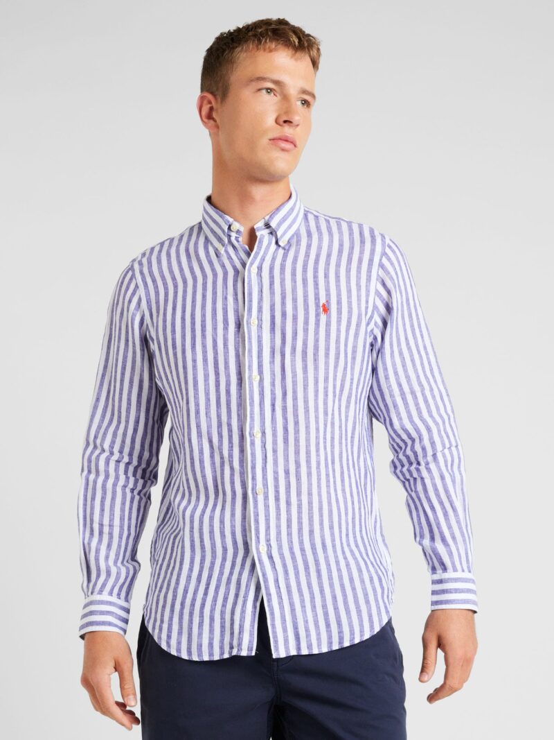 Polo Ralph Lauren Cămașă  indigo / roșu deschis / alb