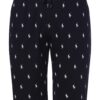 Polo Ralph Lauren Pantaloni de pijama  negru / alb