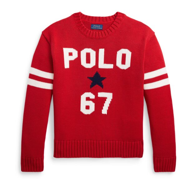 Polo Ralph Lauren Pulover  albastru noapte / roșu / alb