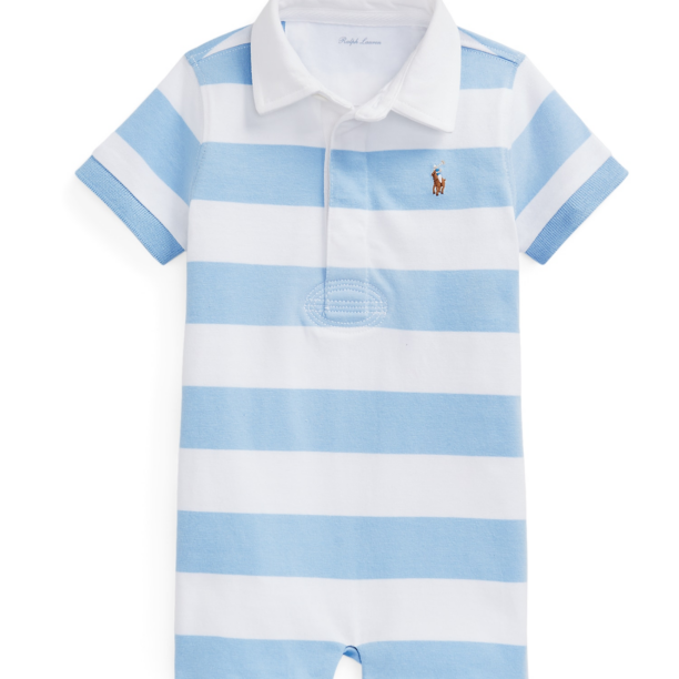 Polo Ralph Lauren Salopetă  albastru deschis / maro / alb