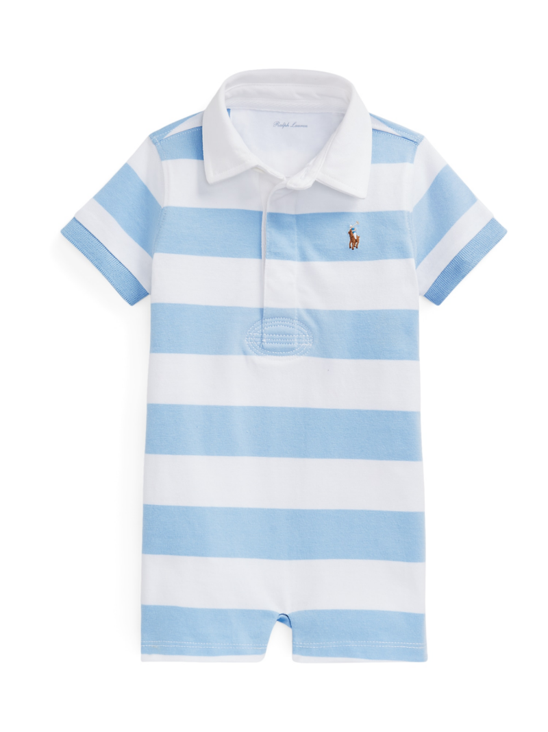 Polo Ralph Lauren Salopetă  albastru deschis / maro / alb