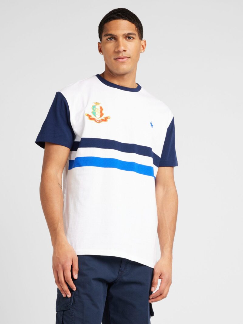 Polo Ralph Lauren Tricou  albastru / bleumarin / roșu / alb