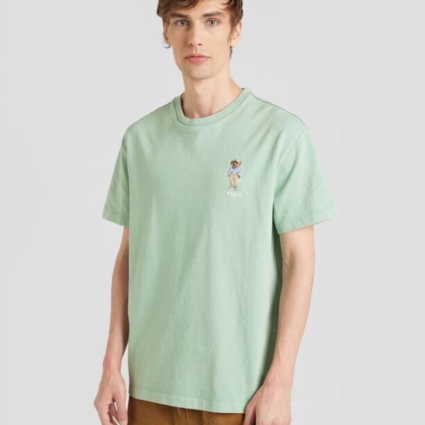 Preţ Polo Ralph Lauren Tricou  albastru deschis / maro / verde mentă / alb