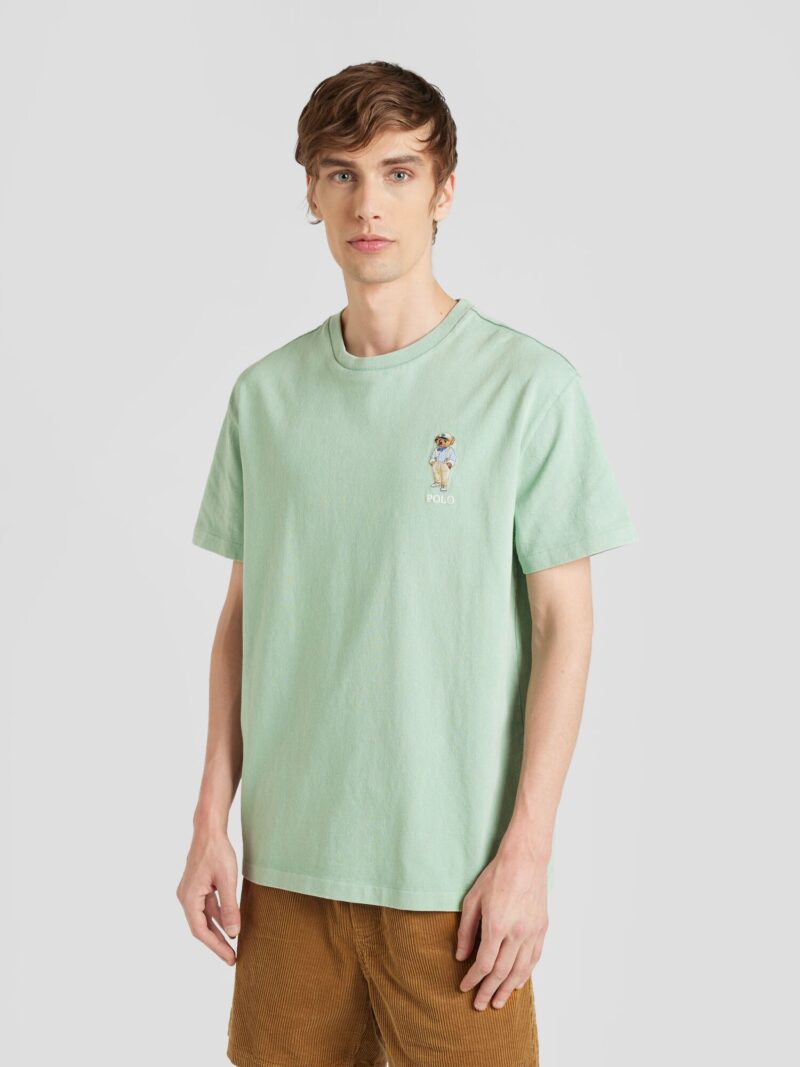 Preţ Polo Ralph Lauren Tricou  albastru deschis / maro / verde mentă / alb