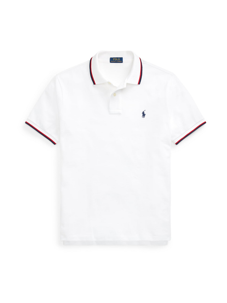 Polo Ralph Lauren Tricou  albastru închis / roșu / alb murdar