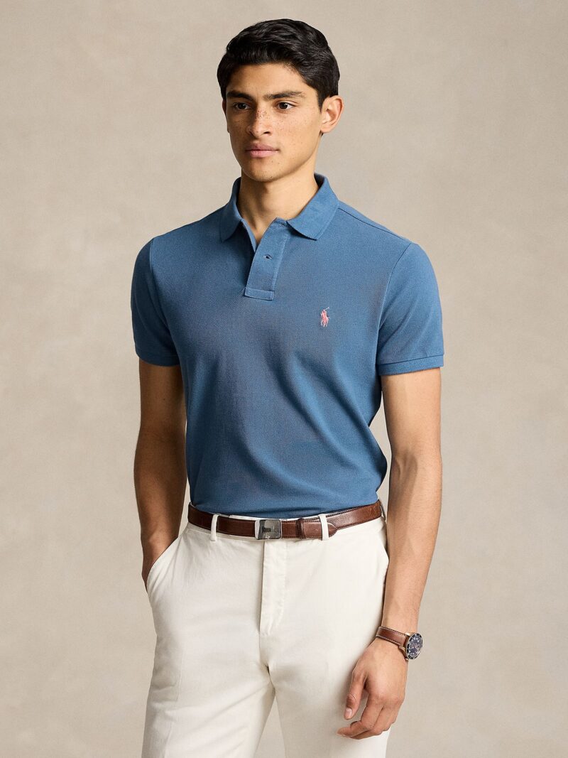 Polo Ralph Lauren Tricou  albastru regal / portocaliu somon