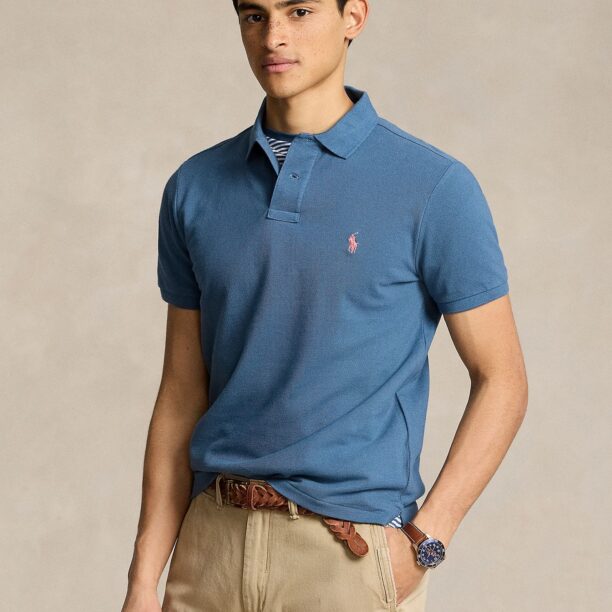 Polo Ralph Lauren Tricou  bleumarin / portocaliu caisă