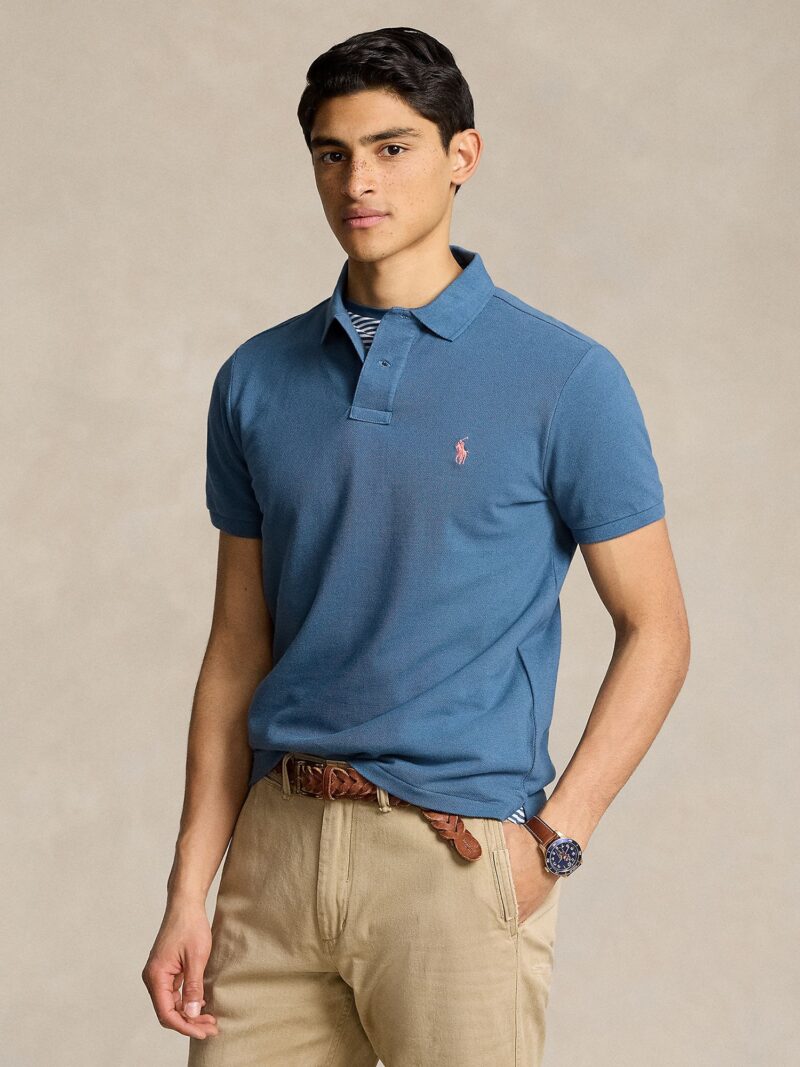 Polo Ralph Lauren Tricou  bleumarin / portocaliu caisă