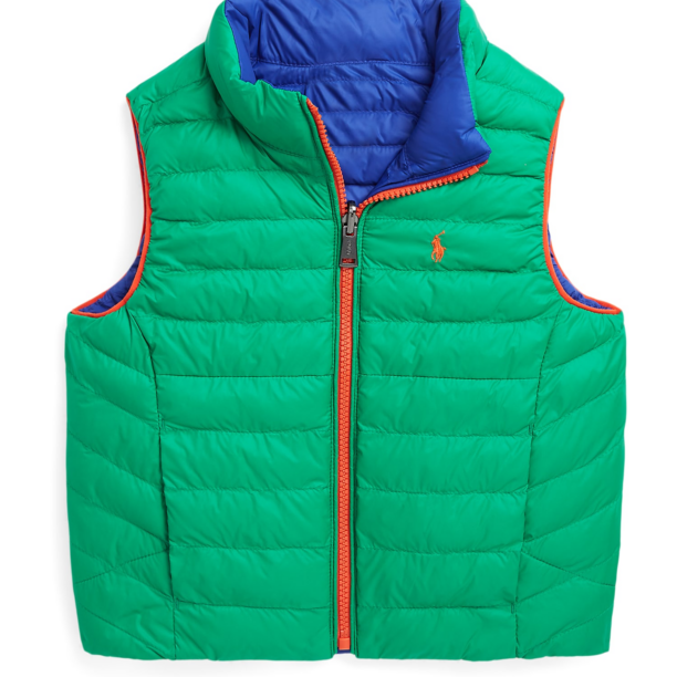 Polo Ralph Lauren Vestă  albastru / verde / portocaliu