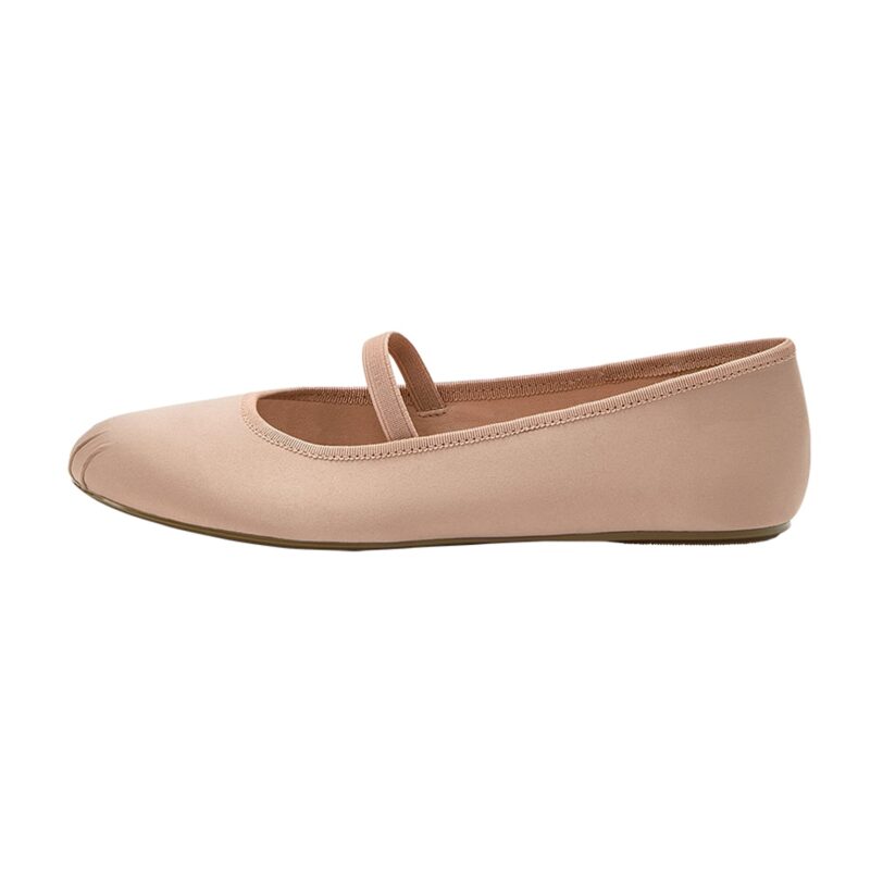 Pull&Bear Balerini cu curea glezna  roz pudră