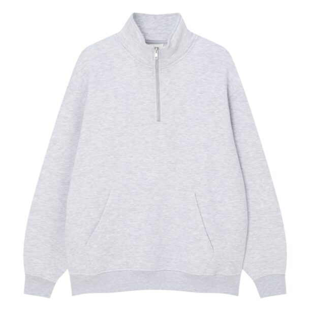 Pull&Bear Bluză de molton  gri deschis