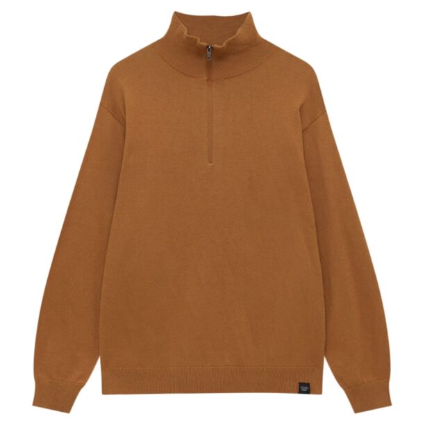 Pull&Bear Bluză de molton  maro caramel