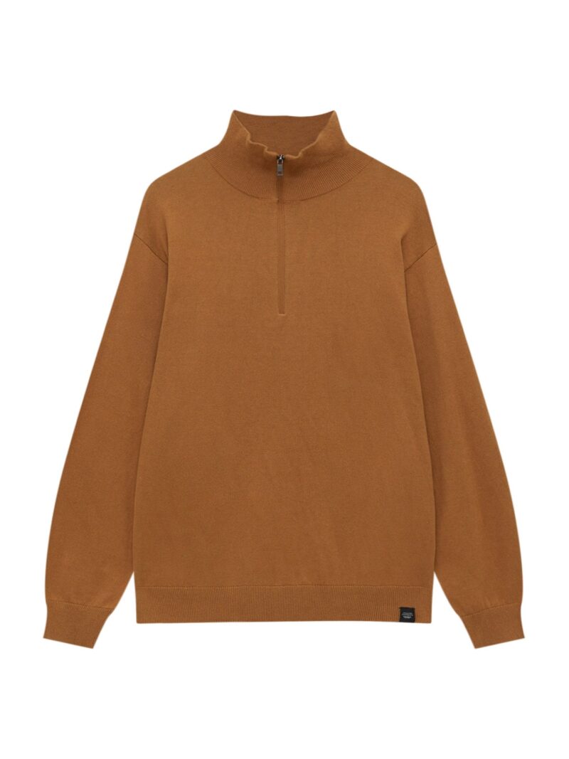 Pull&Bear Bluză de molton  maro caramel