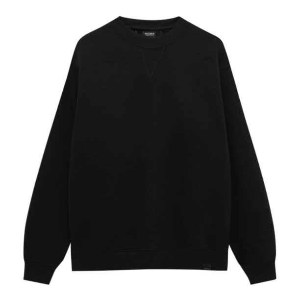 Pull&Bear Bluză de molton  negru