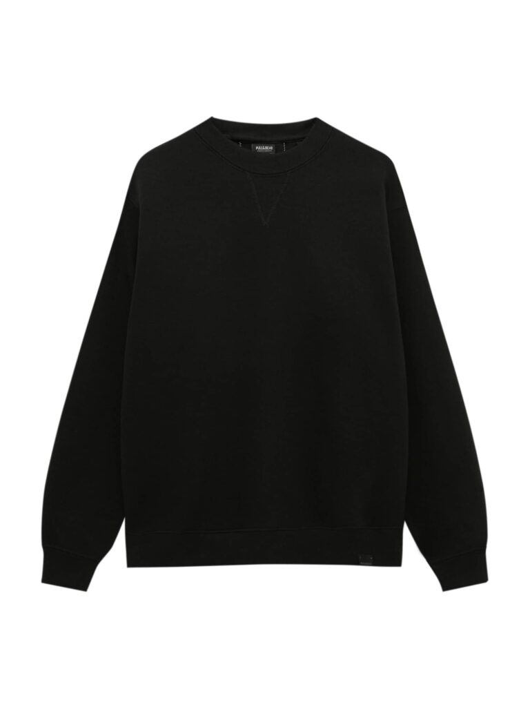 Pull&Bear Bluză de molton  negru