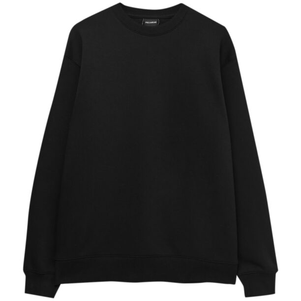 Pull&Bear Bluză de molton  negru