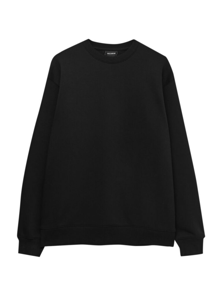 Pull&Bear Bluză de molton  negru