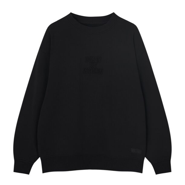 Pull&Bear Bluză de molton  negru