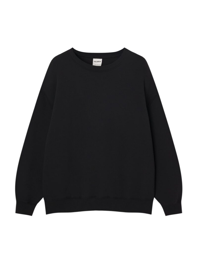 Pull&Bear Bluză de molton  negru