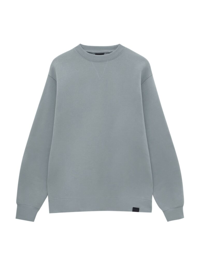 Pull&Bear Bluză de molton  verde pastel