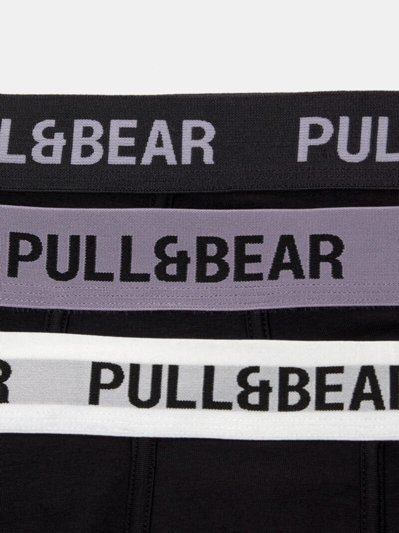 Pull&Bear Boxeri  gri deschis / gri închis / negru / alb murdar