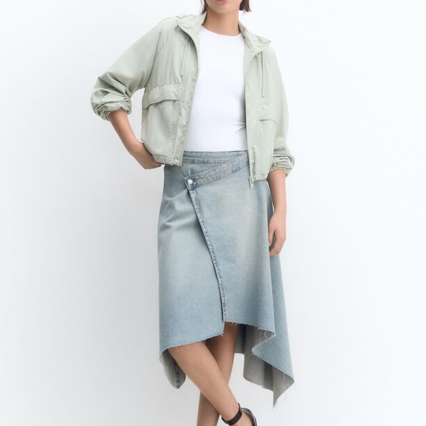 Cumpăra Pull&Bear Geacă de primăvară-toamnă  verde pastel