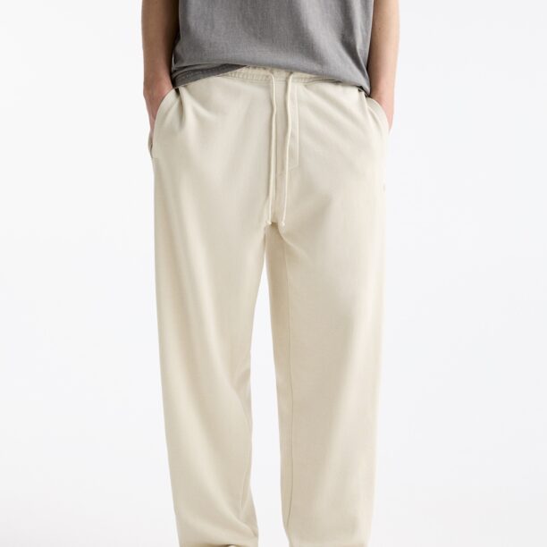 Pull&Bear Pantaloni  alb murdar