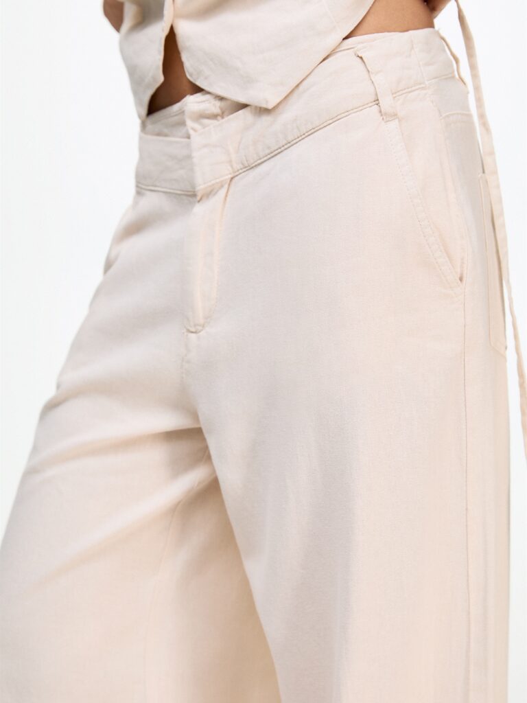 Original Pull&Bear Pantaloni  alb natural