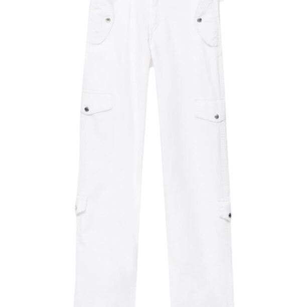 Pull&Bear Pantaloni cu buzunare  alb