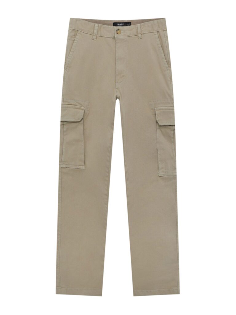 Pull&Bear Pantaloni cu buzunare  bej deschis