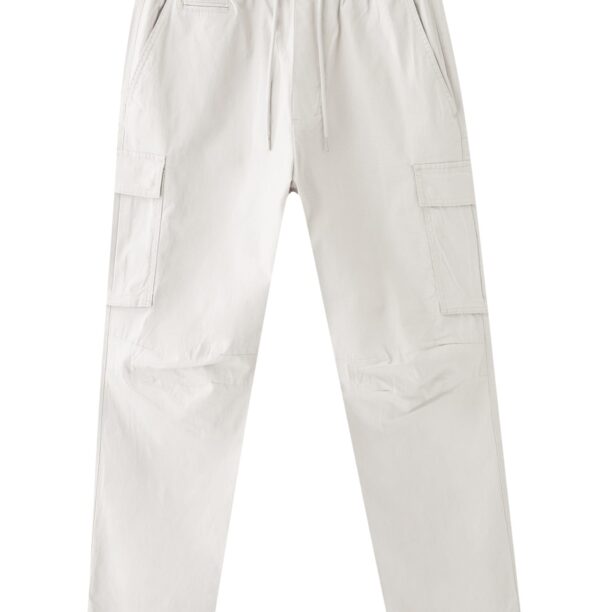 Pull&Bear Pantaloni cu buzunare  gri deschis