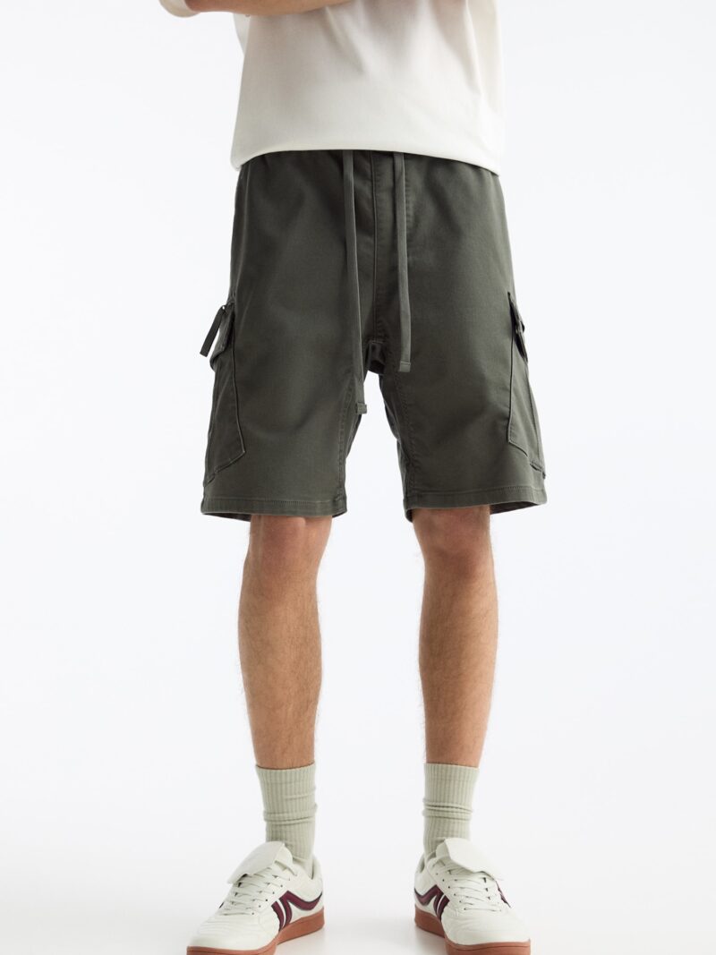 Pull&Bear Pantaloni cu buzunare  kaki