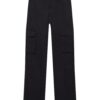 Pull&Bear Pantaloni cu buzunare  negru