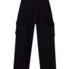 Pull&Bear Pantaloni cu buzunare  negru