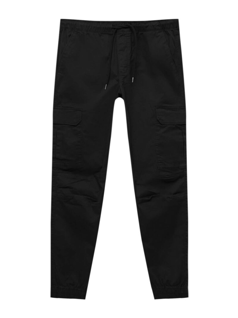 Pull&Bear Pantaloni cu buzunare  negru