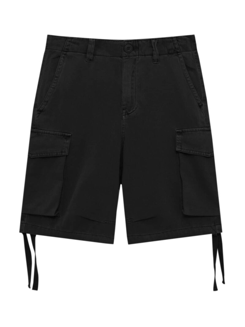 Pull&Bear Pantaloni cu buzunare  negru