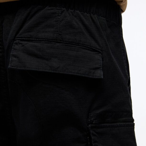 Original Pull&Bear Pantaloni cu buzunare  negru / alb