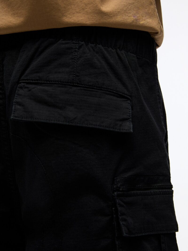 Original Pull&Bear Pantaloni cu buzunare  negru / alb